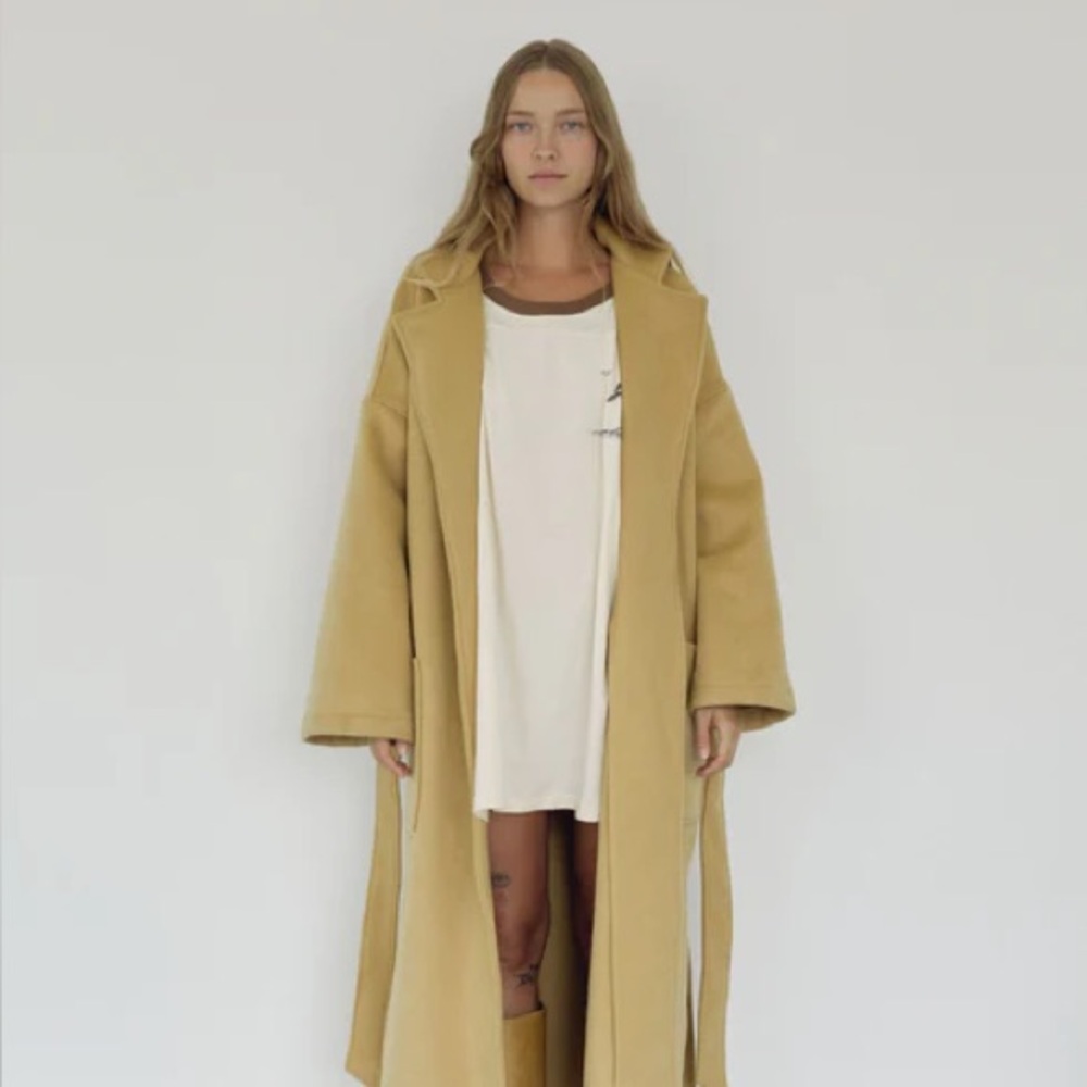 Boheme goods wool wrap coat